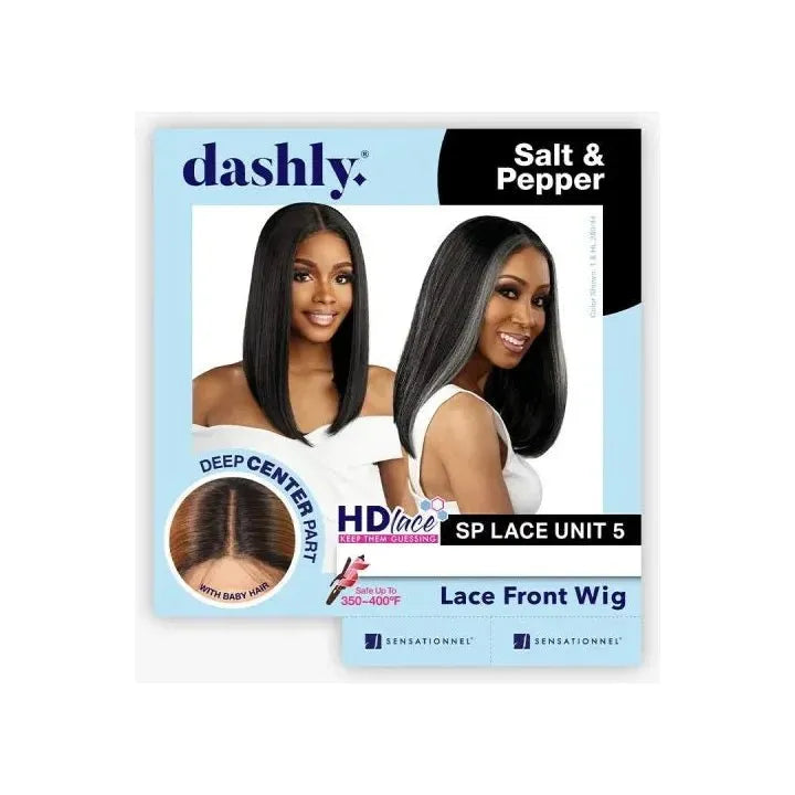 Sensationnel Dashly Salt & Pepper HD Lace Front Wig - Unit 5 thumbnail 4