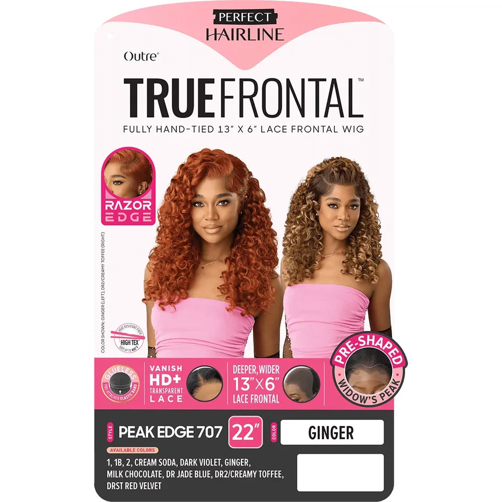 Outre Perfect Hairline True Frontal 13x6 HD Lace Front Wig - Peak 707 thumbnail 6
