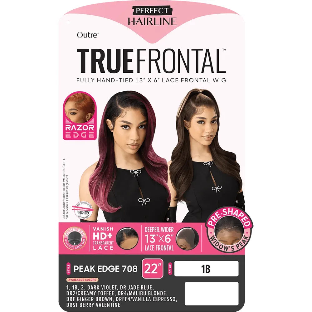 Outre Perfect Hairline True Frontal 13x6 HD Lace Front Wig - Peak 708 thumbnail 6