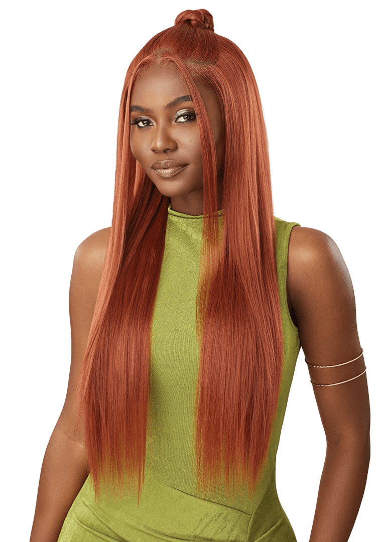 Outre 6x5 Pre-Cut Lace Closure Wig - HHB - Sleek Yaki 30" thumbnail 4