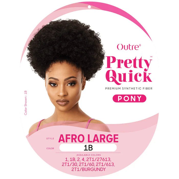 Outre Pretty Quick Drawstring Ponytail – Afro Large thumbnail 4