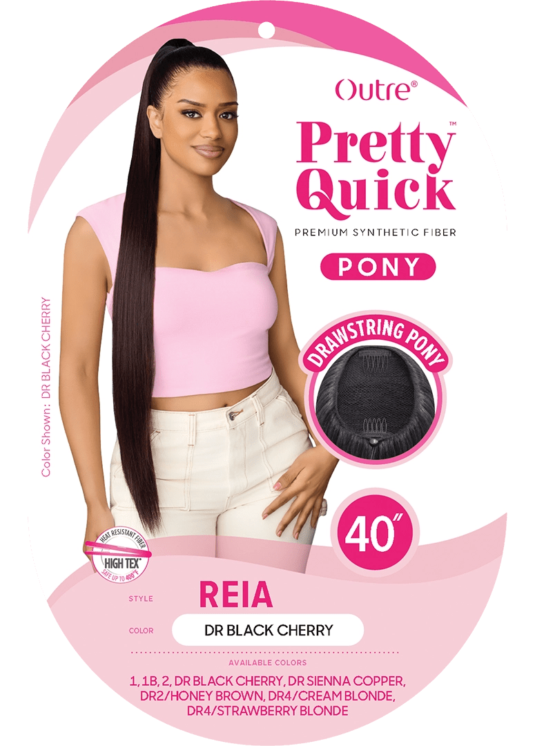 Outre Pretty Quick Drawstring Ponytail 40" – Reia thumbnail 5