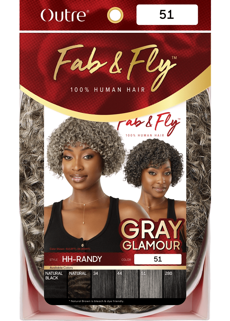 Outre Fab & Fly 100% Unprocessed Human Hair Full Wig - HH Randy thumbnail 7