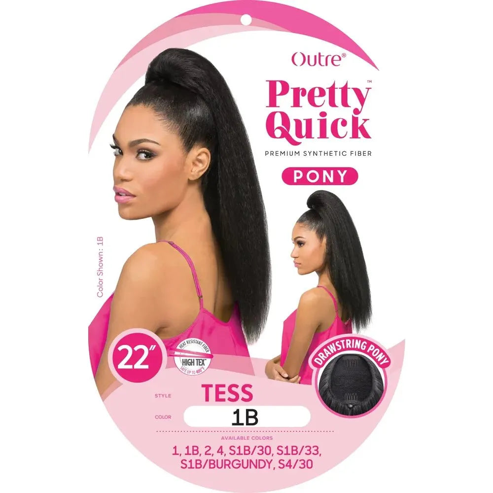 Outre Pretty Quick Premium Synthetic Drawstring Ponytail - Tess thumbnail 3