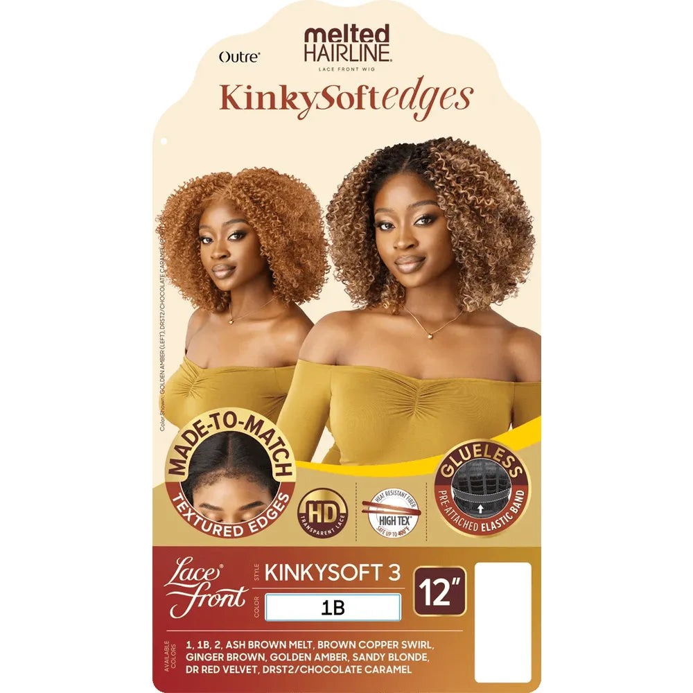 Outre Melted Hairline Kinky Soft Edges HD Lace Front Wig - Kinky Soft 3 thumbnail 7