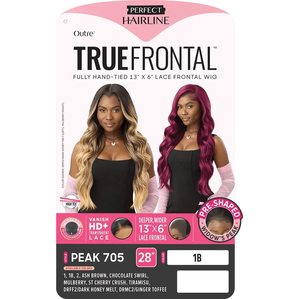 Outre Perfect Hairline True Frontal 13x6 HD Lace Front Wig - Peak 705 thumbnail 7