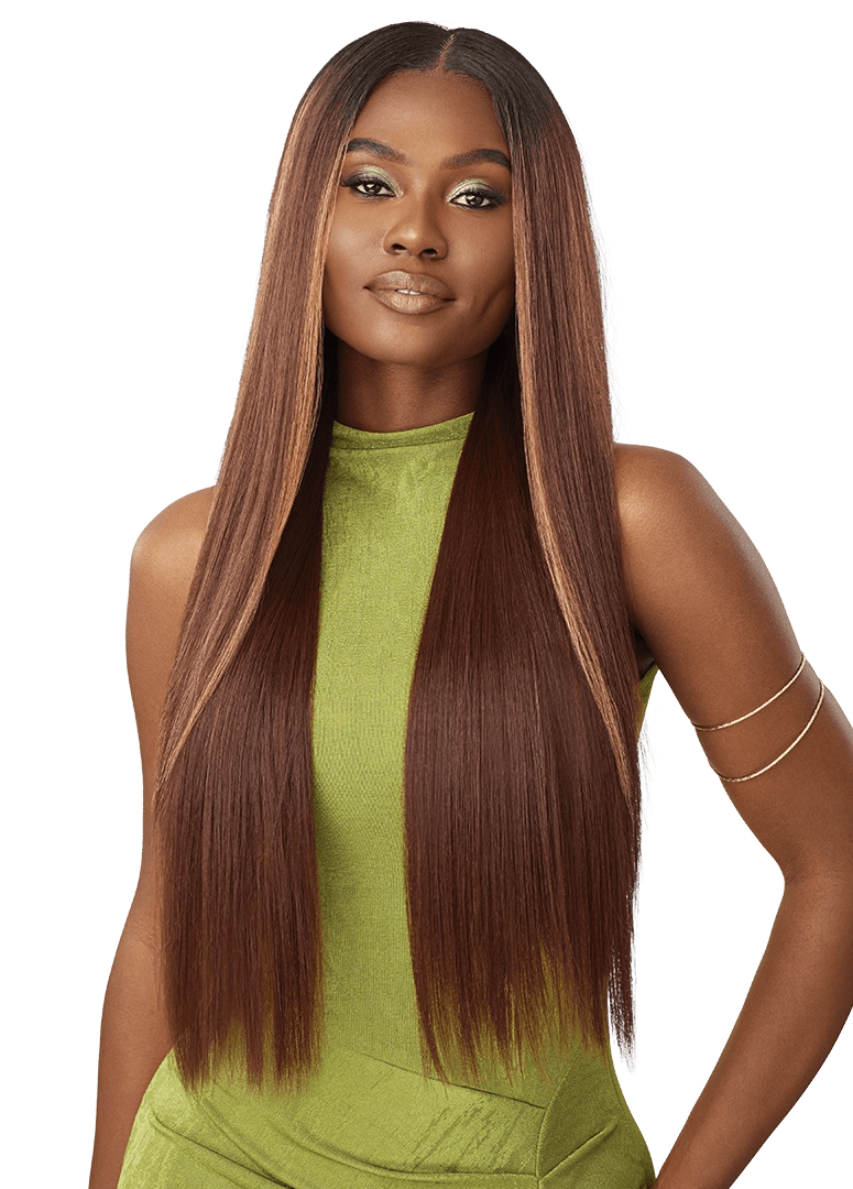 Outre 6x5 Pre-Cut Lace Closure Wig - HHB - Sleek Yaki 30" thumbnail 2