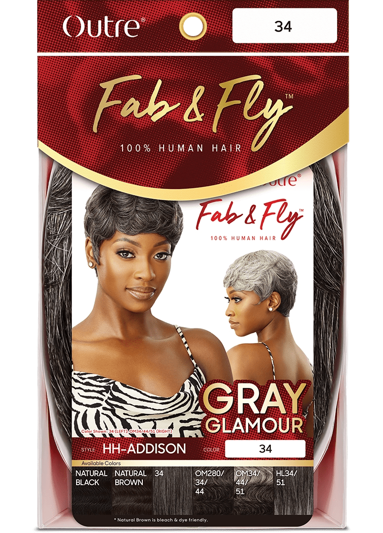 Outre Fab & Fly 100% Unprocessed Human Hair Full Wig - HH Addison thumbnail 7