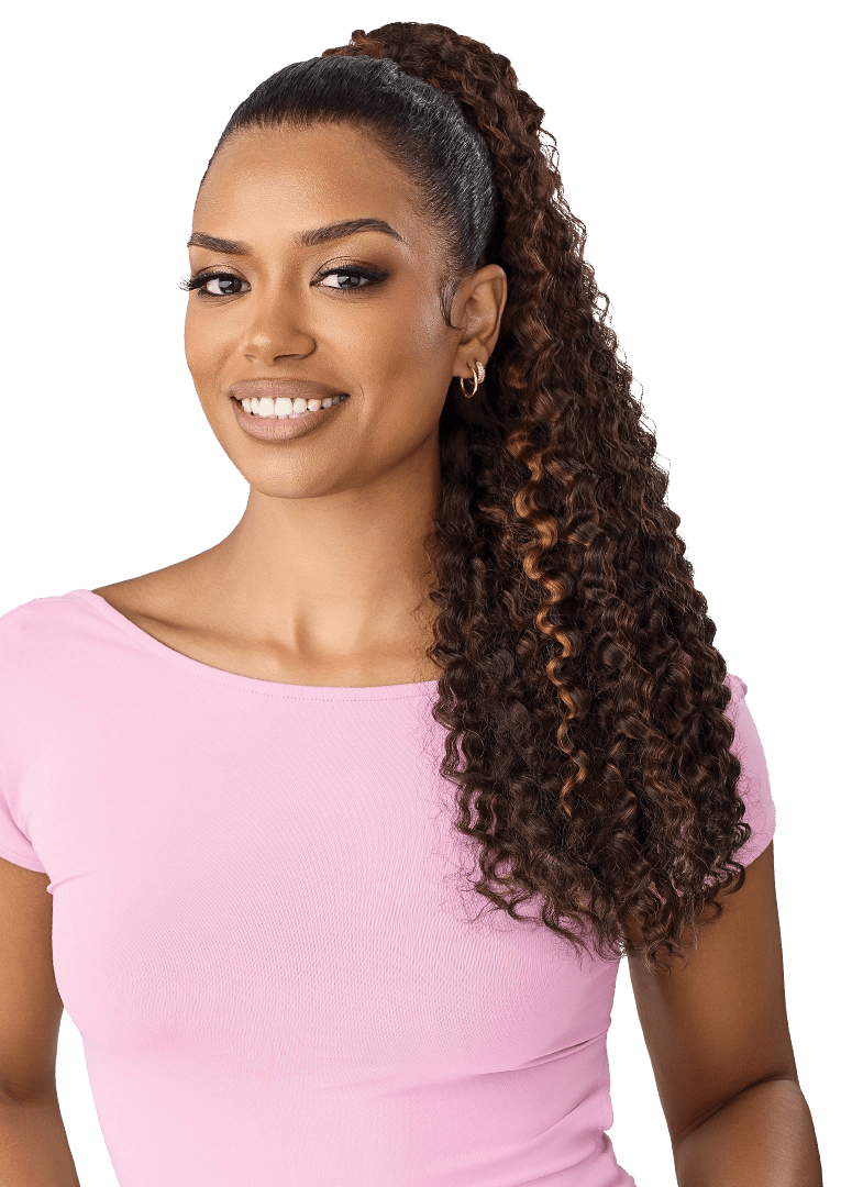 Outre Pretty Quick Drawstring Ponytail – Lilla thumbnail 4
