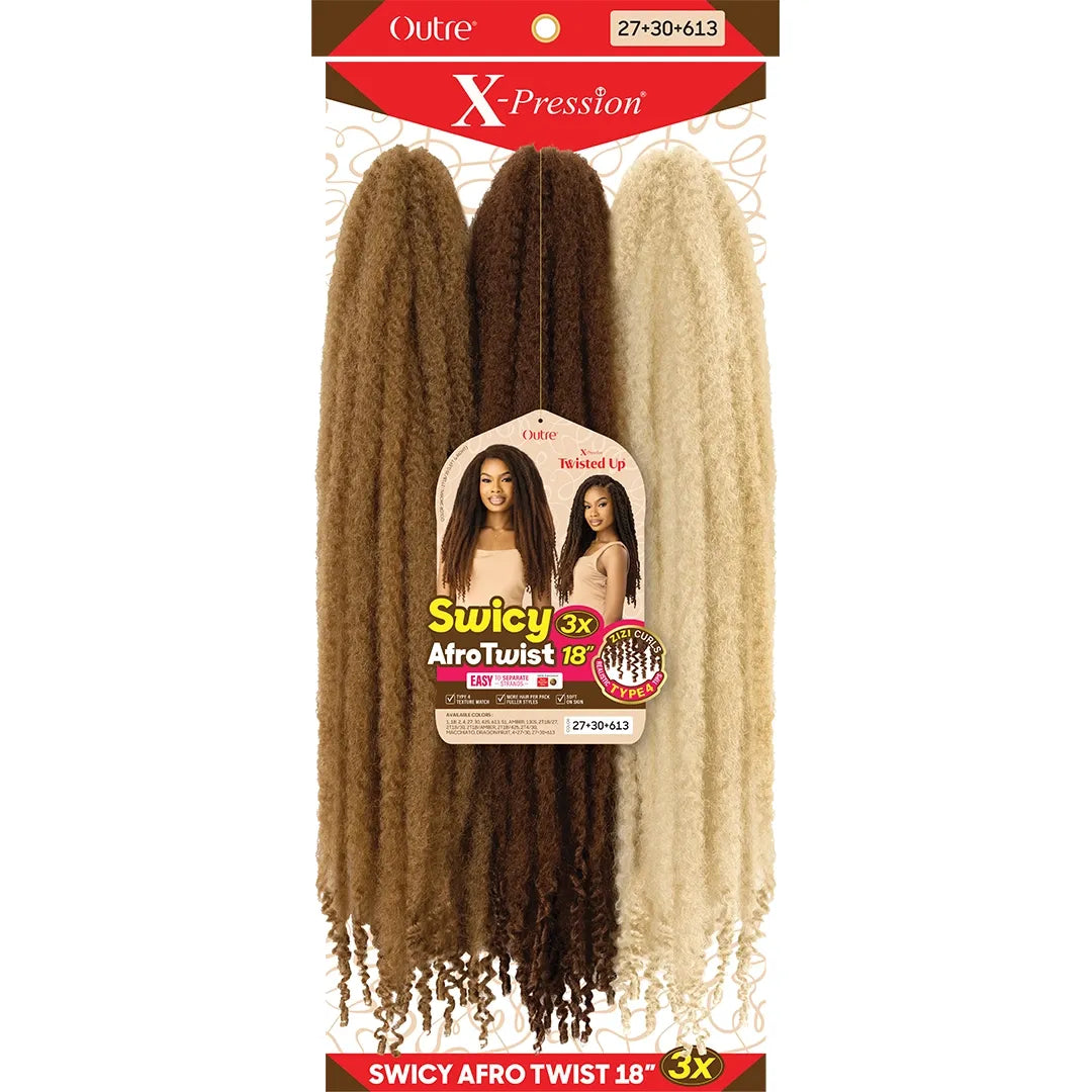 Outre: X-Pression 3X Swicy Afro Twist 18" thumbnail 2