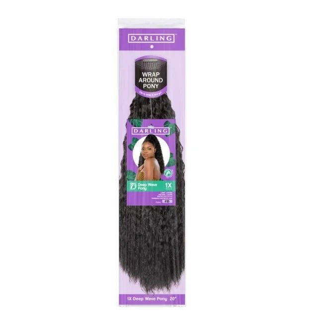 Darling Deep Wave Ponytail Hair Extension Wrap-Around 20" alternate