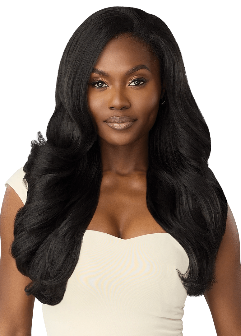 Outre Synthetic Hair Half Wig Quick Weave – Dominican Blowout Waves alternate