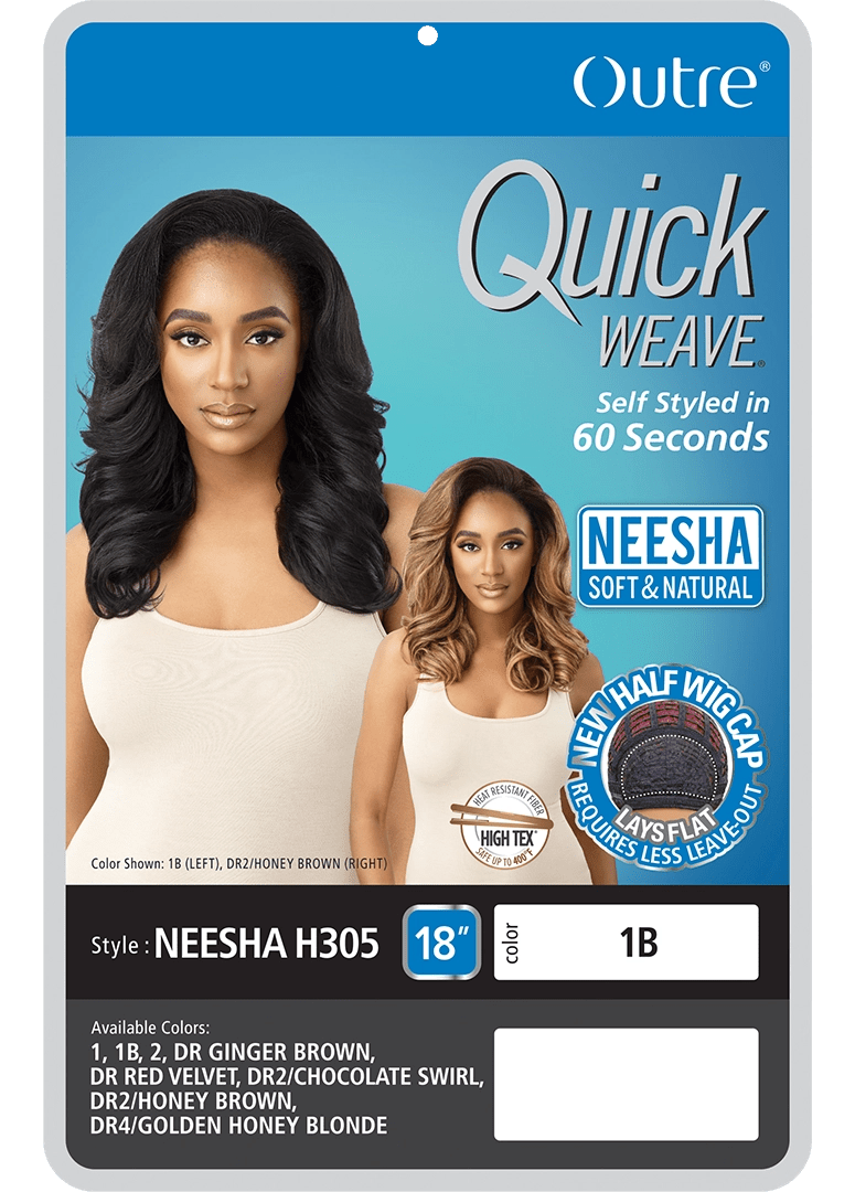 Outre Quick Weave Synthetic Half Wig - Neesha H305 thumbnail 6