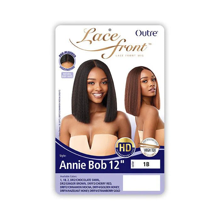 Outre Synthetic HD Lace Lace Front Wig - Annie Bob 12” thumbnail 4
