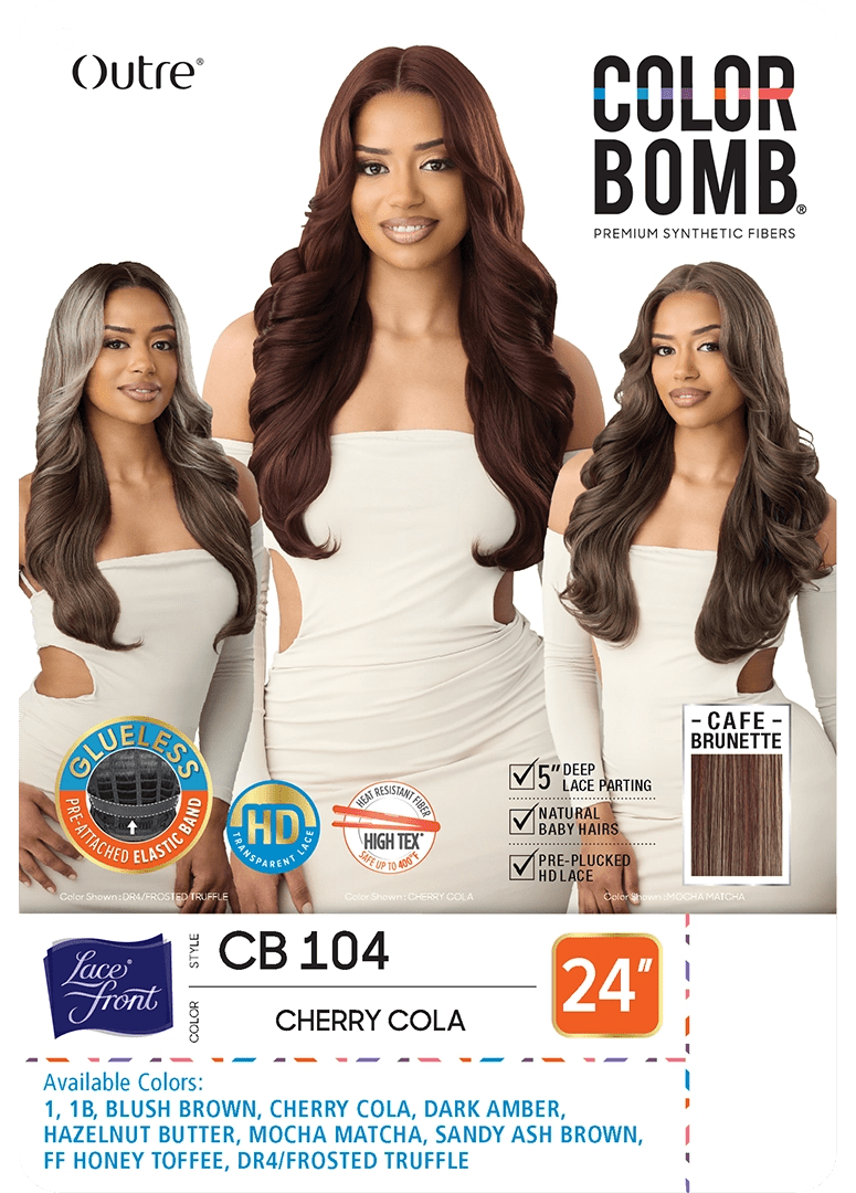 Outre Color Bomb Synthetic Lacefront Wig - CB 104 thumbnail 8