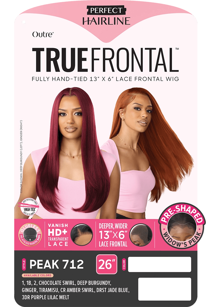 Outre Perfect Hairline True Frontal 13x6 HD Lace Front Wig - Peak 712 thumbnail 7