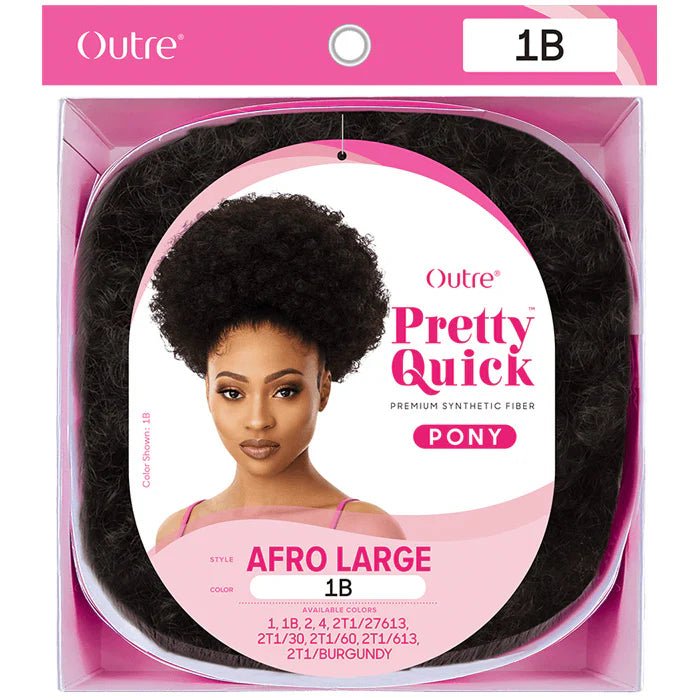Outre Pretty Quick Drawstring Ponytail – Afro Large alternate