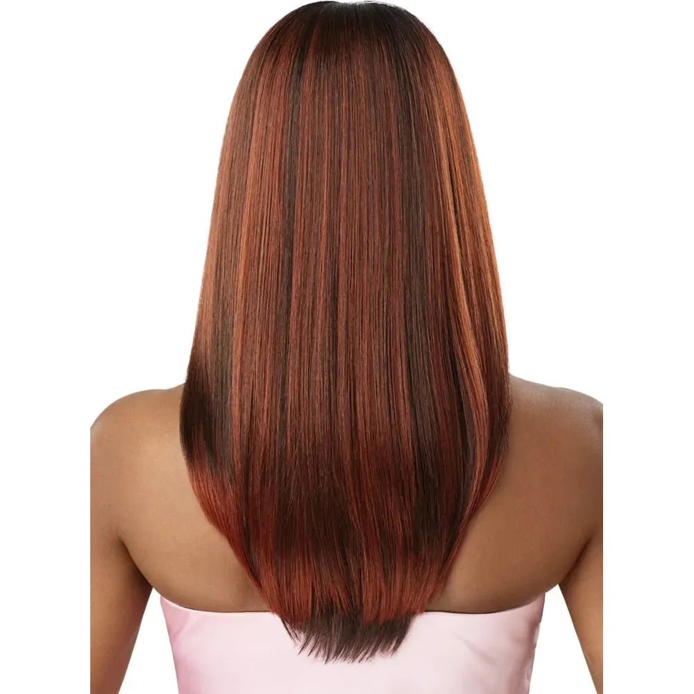 Outre Airtied 100% Fully Hand-Tied Human Hair Blend HD Lace Wig - Sleek Yaki 20" thumbnail 6