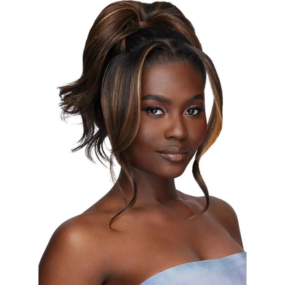 Outre Airtied 100% Fully Hand- Tied Human Hair Blend HD Lace Wig - LOOSE BODY WAVE 18" thumbnail 4