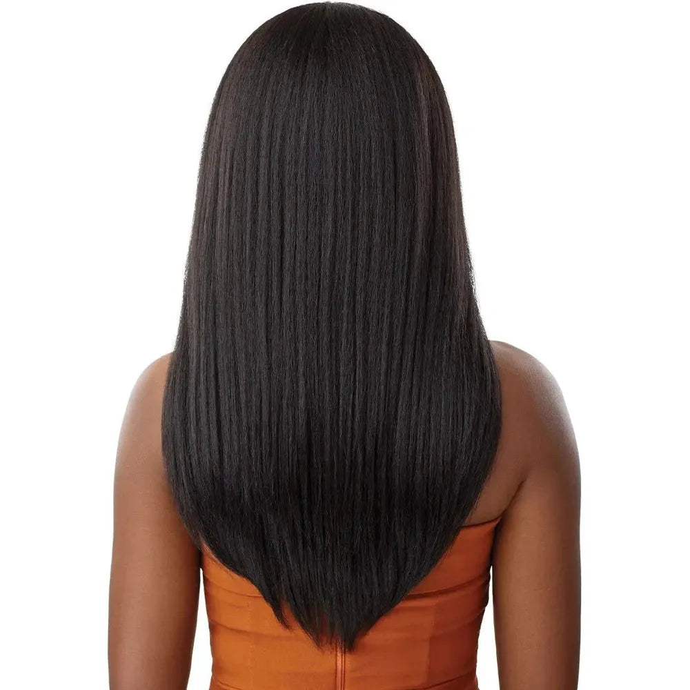 Outre 100% Human Hair Blend 5x5 HD Lace Closure Wig - Kinky Straight 24" thumbnail 5