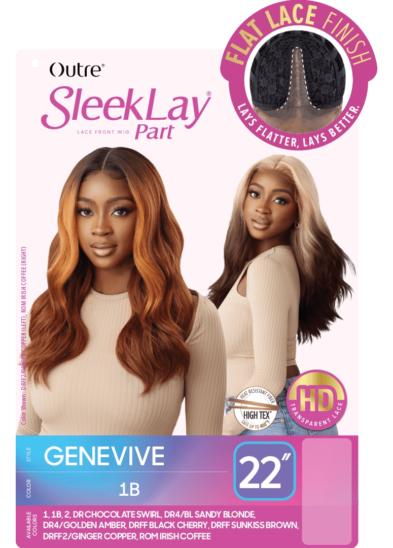 Outre Lace Front HD Synthetic SleekLay Wig - Genevive thumbnail 6