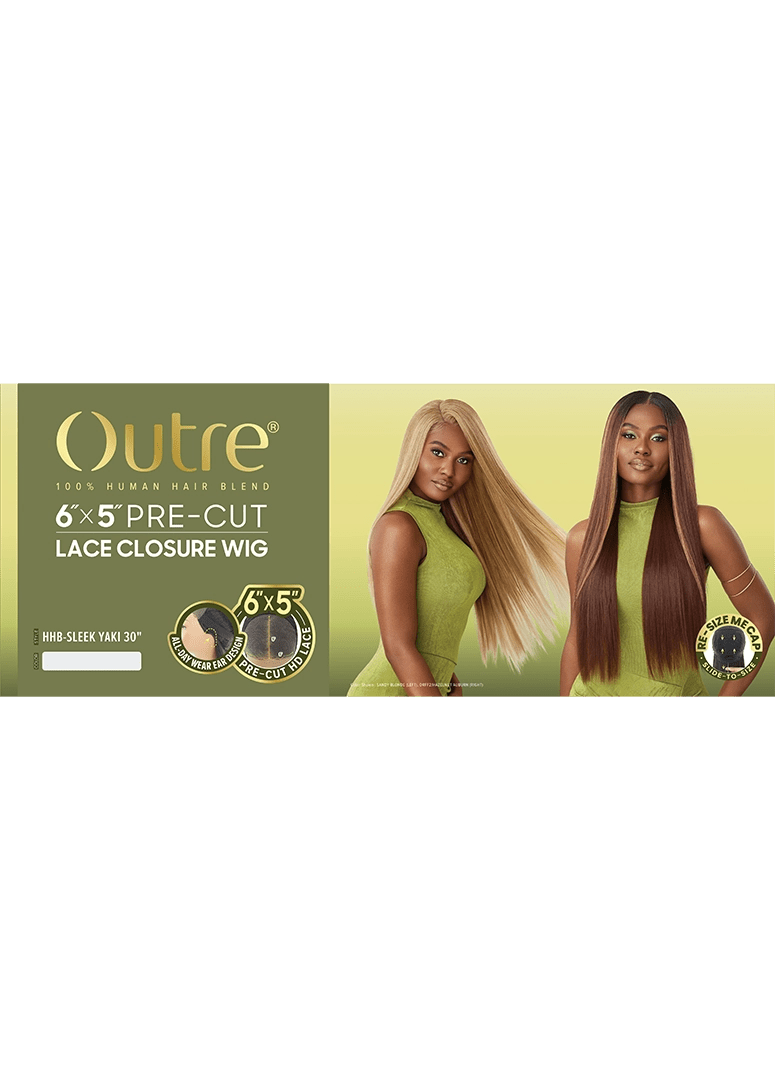 Outre 6x5 Pre-Cut Lace Closure Wig - HHB - Sleek Yaki 30" thumbnail 8