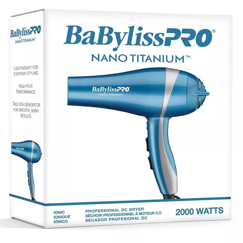 BaBylissPRO Nano Titanium Hair Dryer – Blue – 2000W thumbnail 6