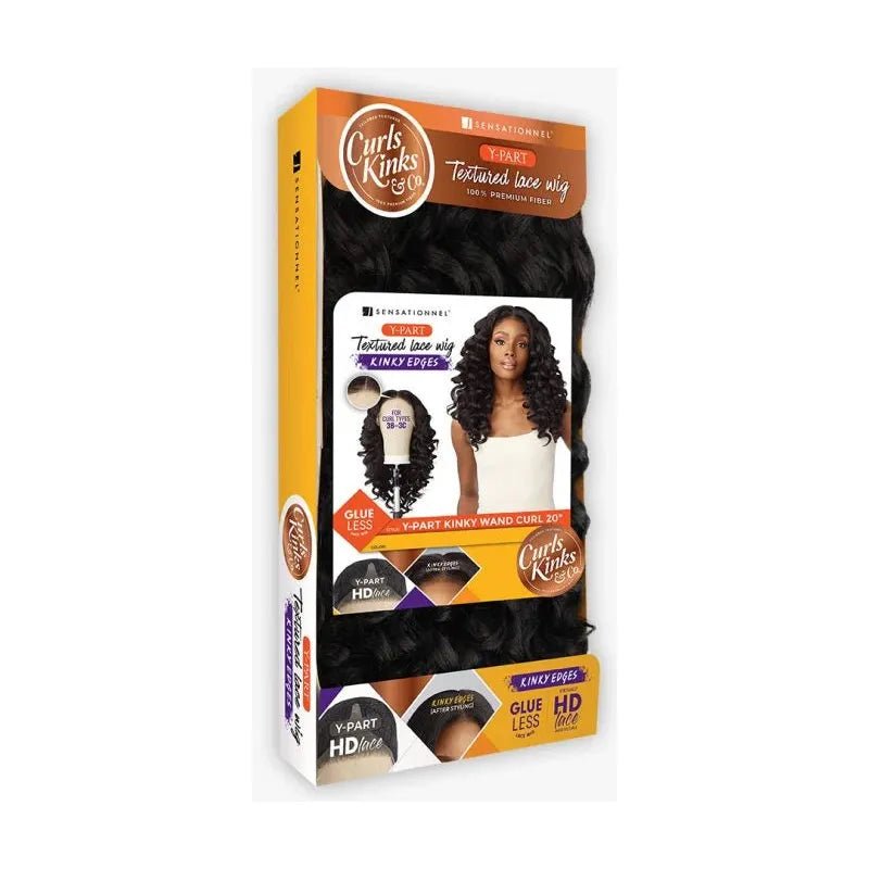 Sensationnel Kinky Edges Y-Part HD Lace Wig – Kinky Wand Curl 20″ thumbnail 2