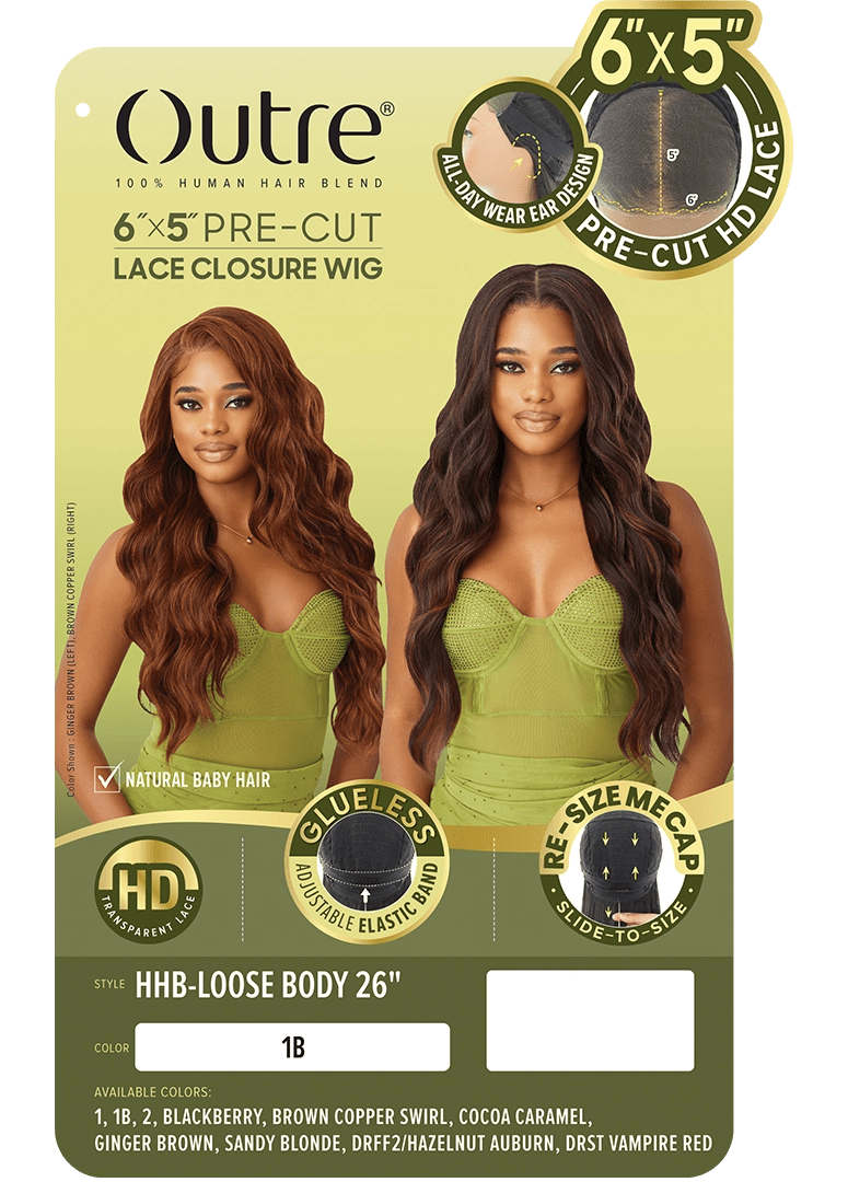 Outre 6x5 Pre-Cut Lace Closure Wig - HHB-Loose Body 26" thumbnail 7