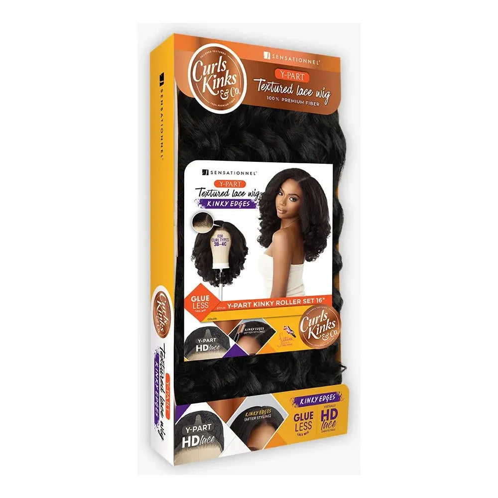 Sensationnel Kinky Edges Y-Part HD Lace Wig – Kinky Roller Set 16″ thumbnail 8