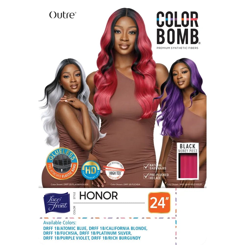 Outre Color Bomb Synthetic Lacefront Wig - Honor thumbnail 7