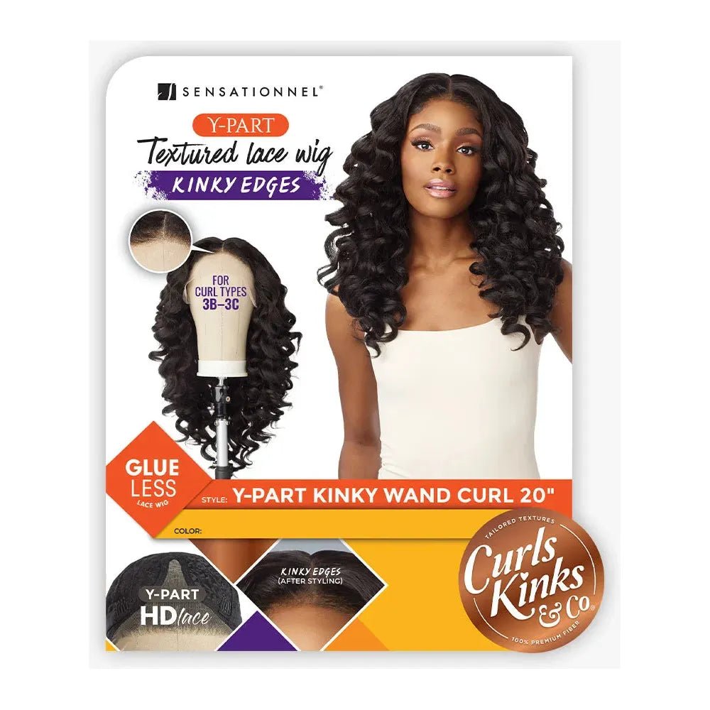 Sensationnel Kinky Edges Y-Part HD Lace Wig – Kinky Wand Curl 20″ thumbnail 6
