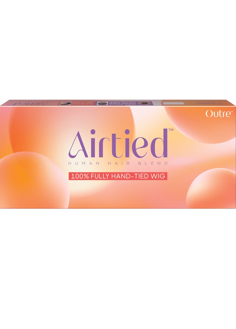 Outre Airtied 100% Fully Hand-Tied Wig Human Hair Blend - Sleek Yaki 28" thumbnail 8