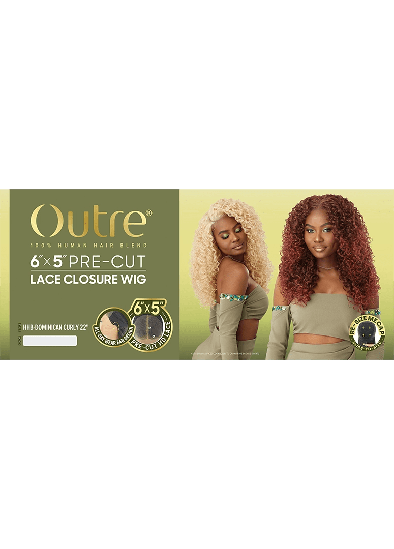 Outre 6x5 Pre-Cut Lace Closure Wig - HHB-Dominican Curly 22" thumbnail 8