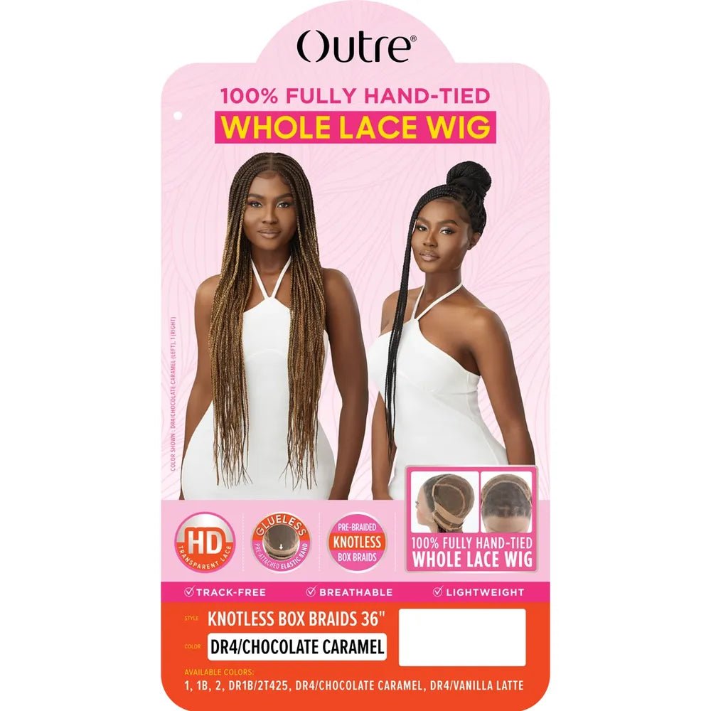 Outre Pre-Braided Fully Hand-Tied Whole Lace Wig Knotless Box Braids 36" thumbnail 5