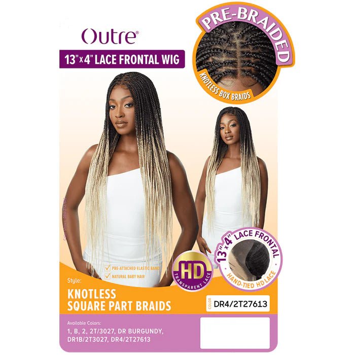 Outre 13x4 Lace Frontal Synthetic Wig -  Knotless Square Part Braids thumbnail 5