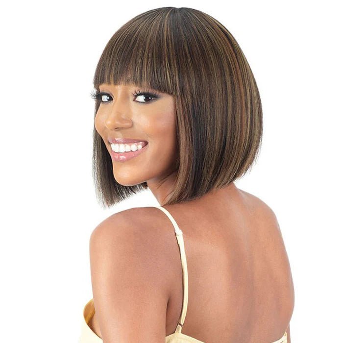 Mayde Mocha 100% Human Hair Wig – Peach thumbnail 2