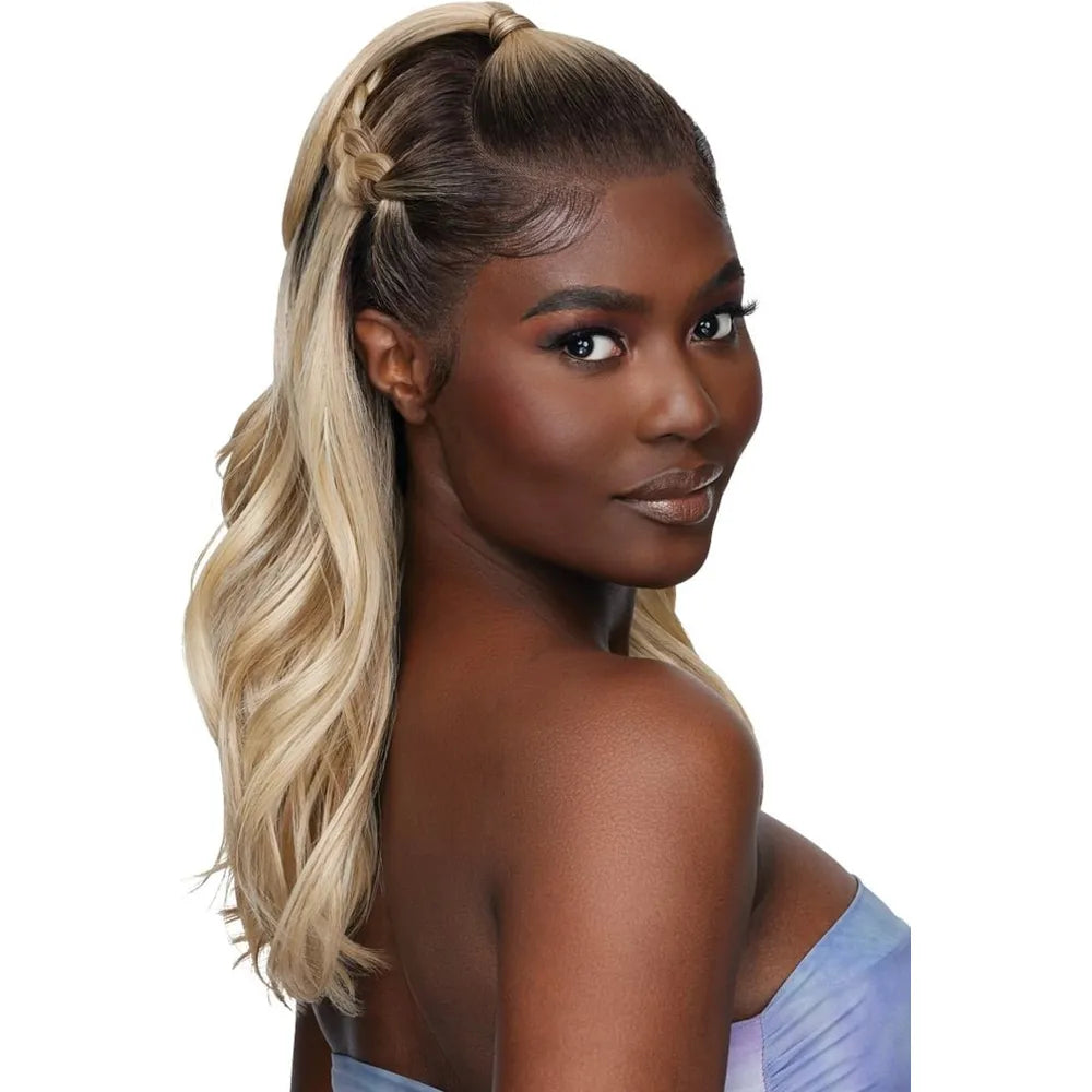 Outre Airtied 100% Fully Hand- Tied Human Hair Blend HD Lace Wig - LOOSE BODY WAVE 18" thumbnail 6