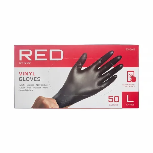 Black Vinyl Gloves 50 pcs thumbnail 3