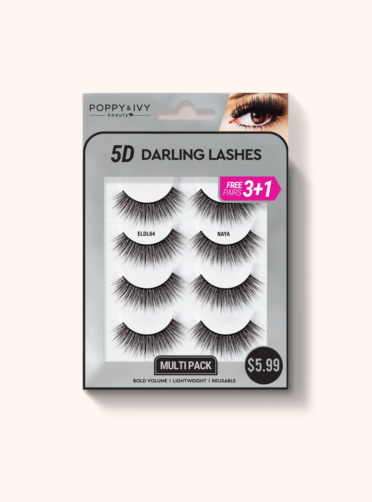 5D Darling Lashes - 4 Pairs thumbnail 5