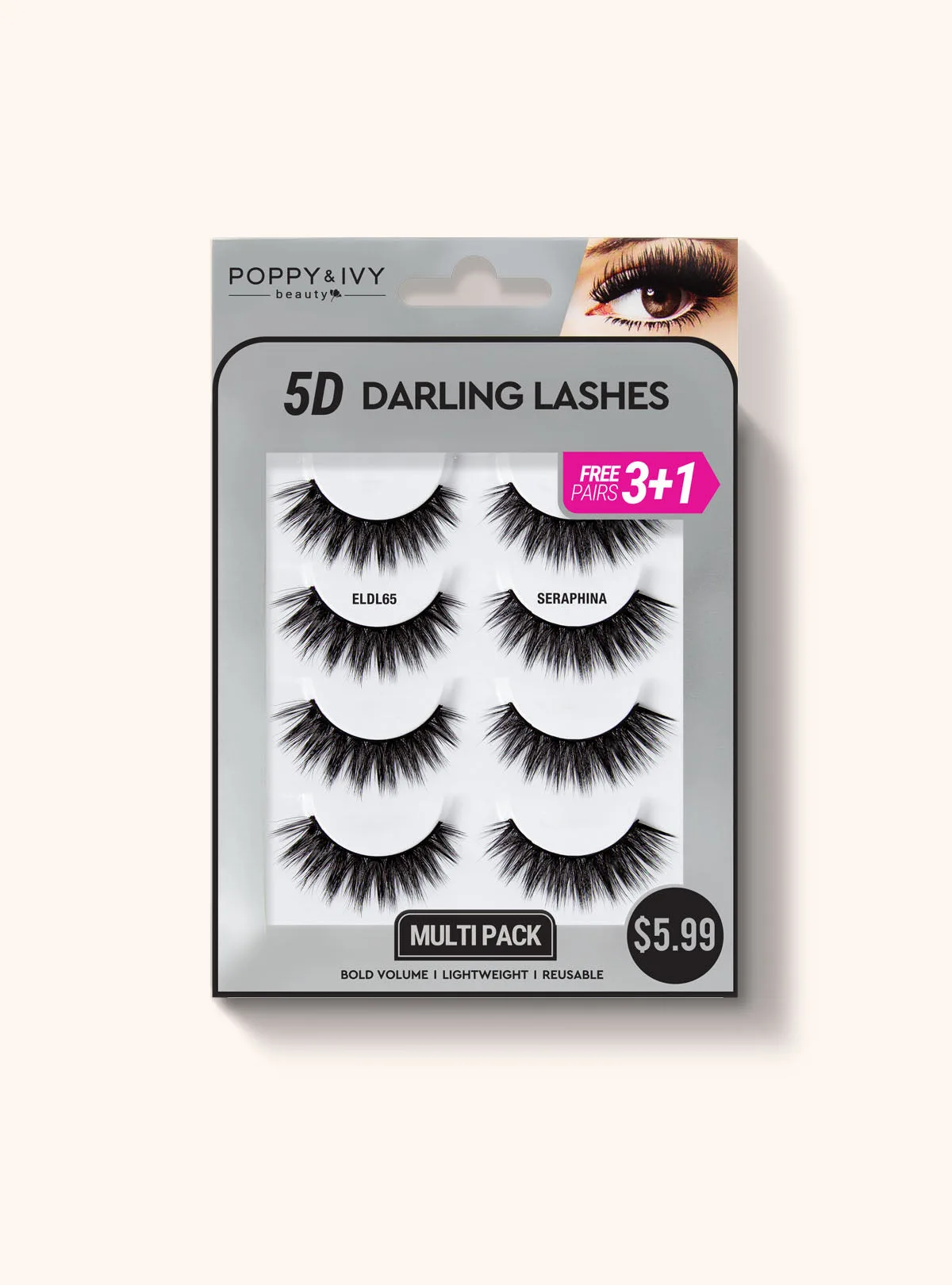 5D Darling Lashes - 4 Pairs thumbnail 6