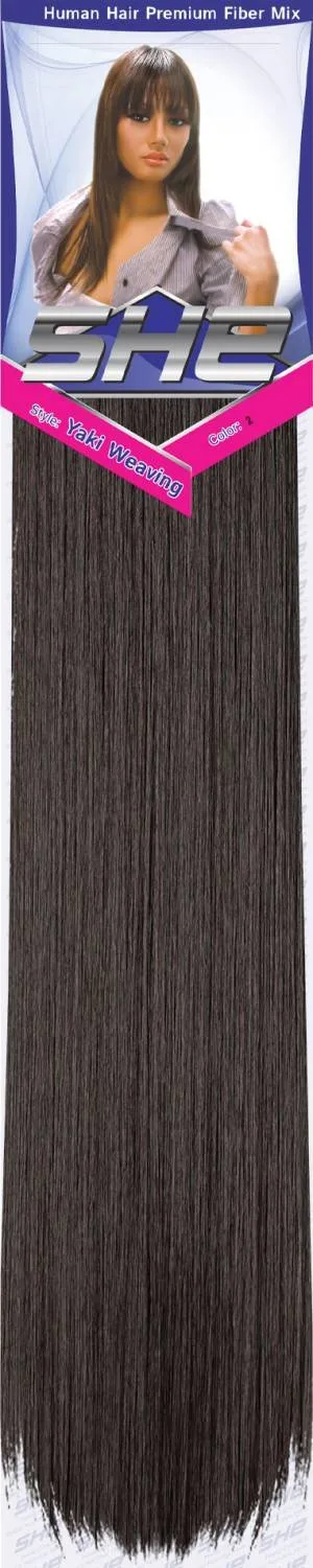 SHE Yaki 100% Human Hair Blend - Straight thumbnail 151