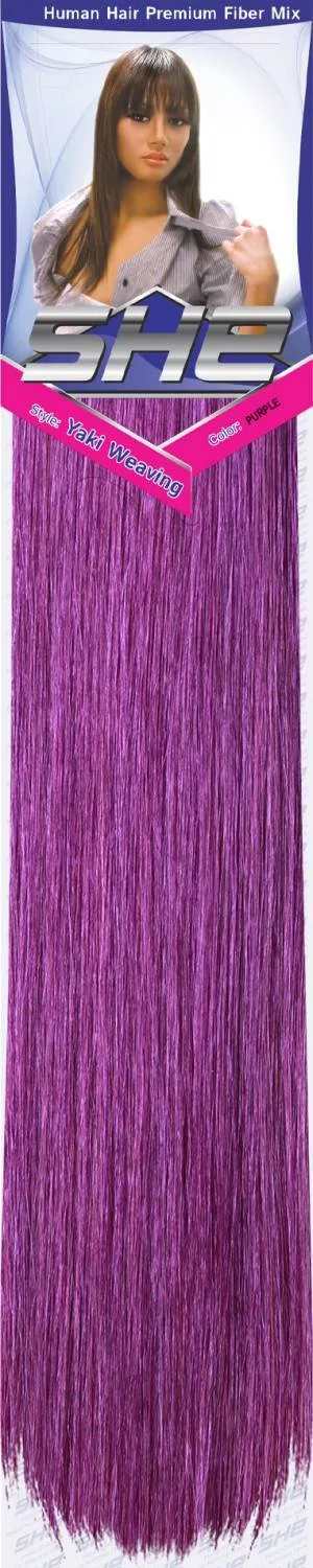SHE Yaki 100% Human Hair Blend - Straight thumbnail 138