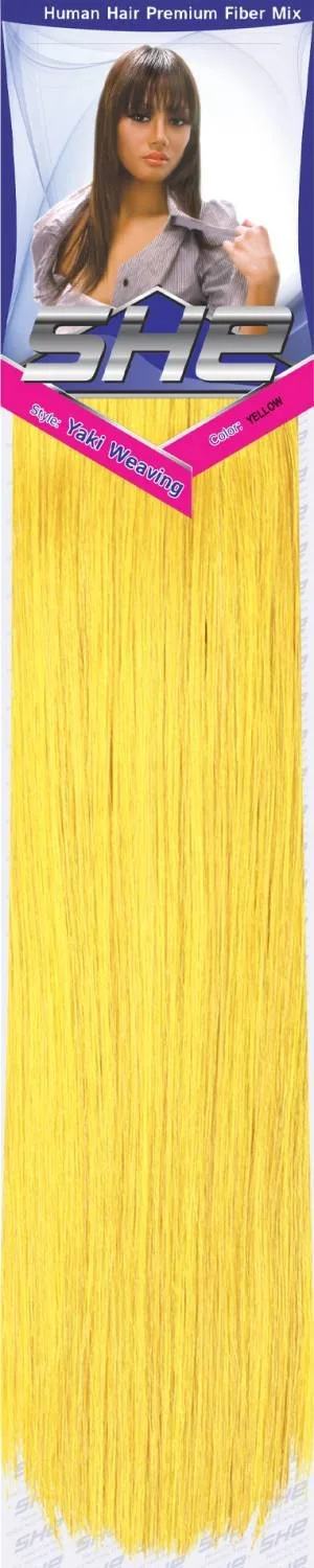 SHE Yaki 100% Human Hair Blend - Straight thumbnail 30
