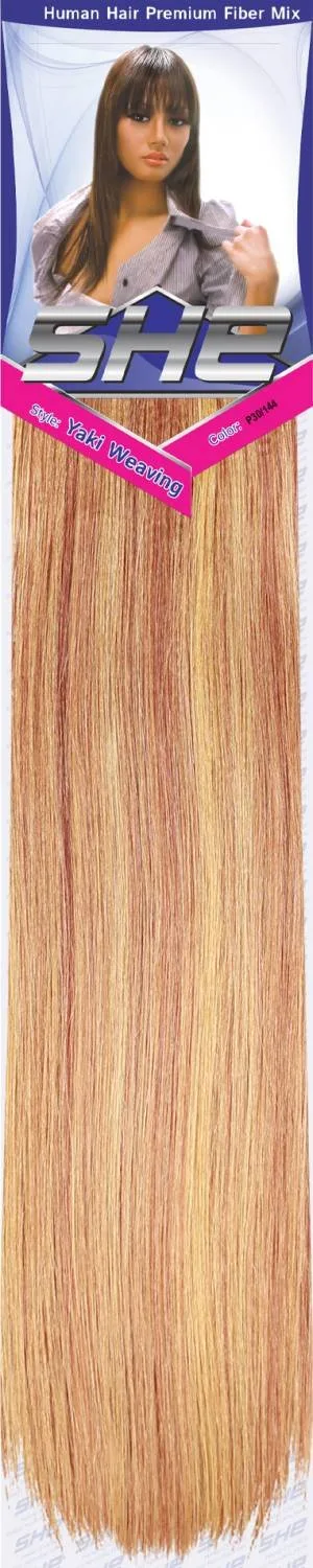SHE Yaki 100% Human Hair Blend - Straight thumbnail 57