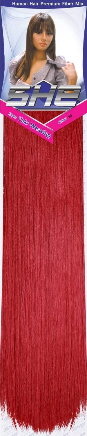 SHE Yaki 100% Human Hair Blend - Straight thumbnail 160