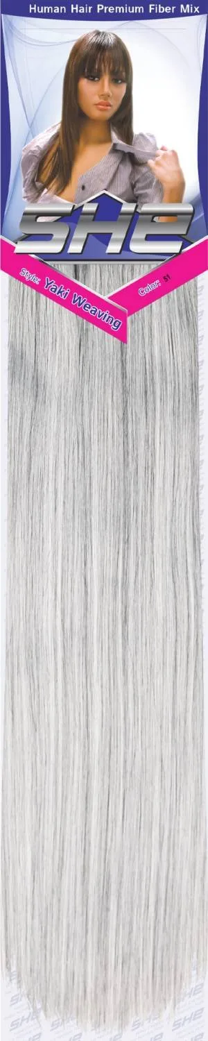 SHE Yaki 100% Human Hair Blend - Straight thumbnail 122