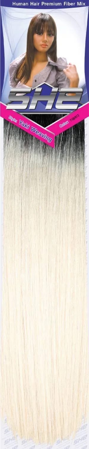 SHE Yaki 100% Human Hair Blend - Straight thumbnail 106
