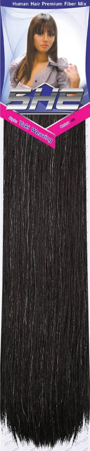SHE Yaki 100% Human Hair Blend - Straight thumbnail 77