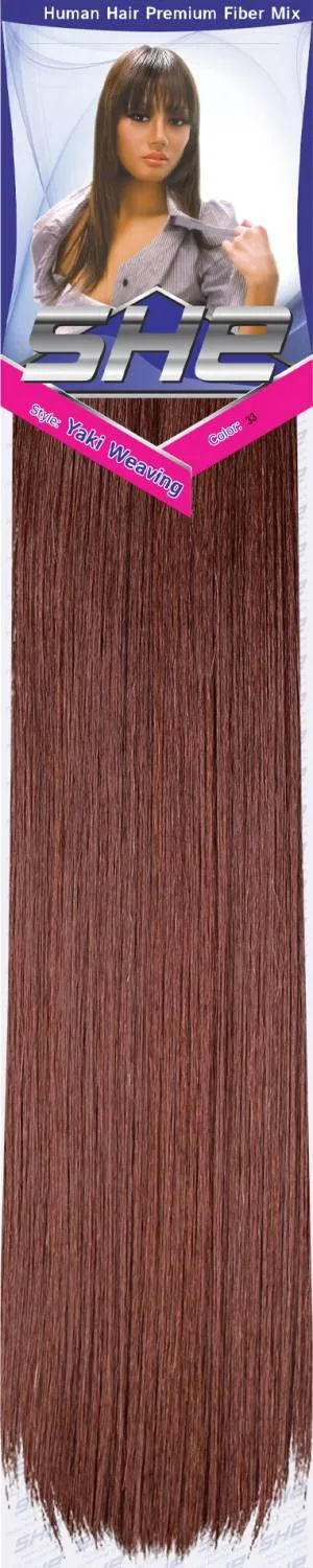 SHE Yaki 100% Human Hair Blend - Straight thumbnail 37